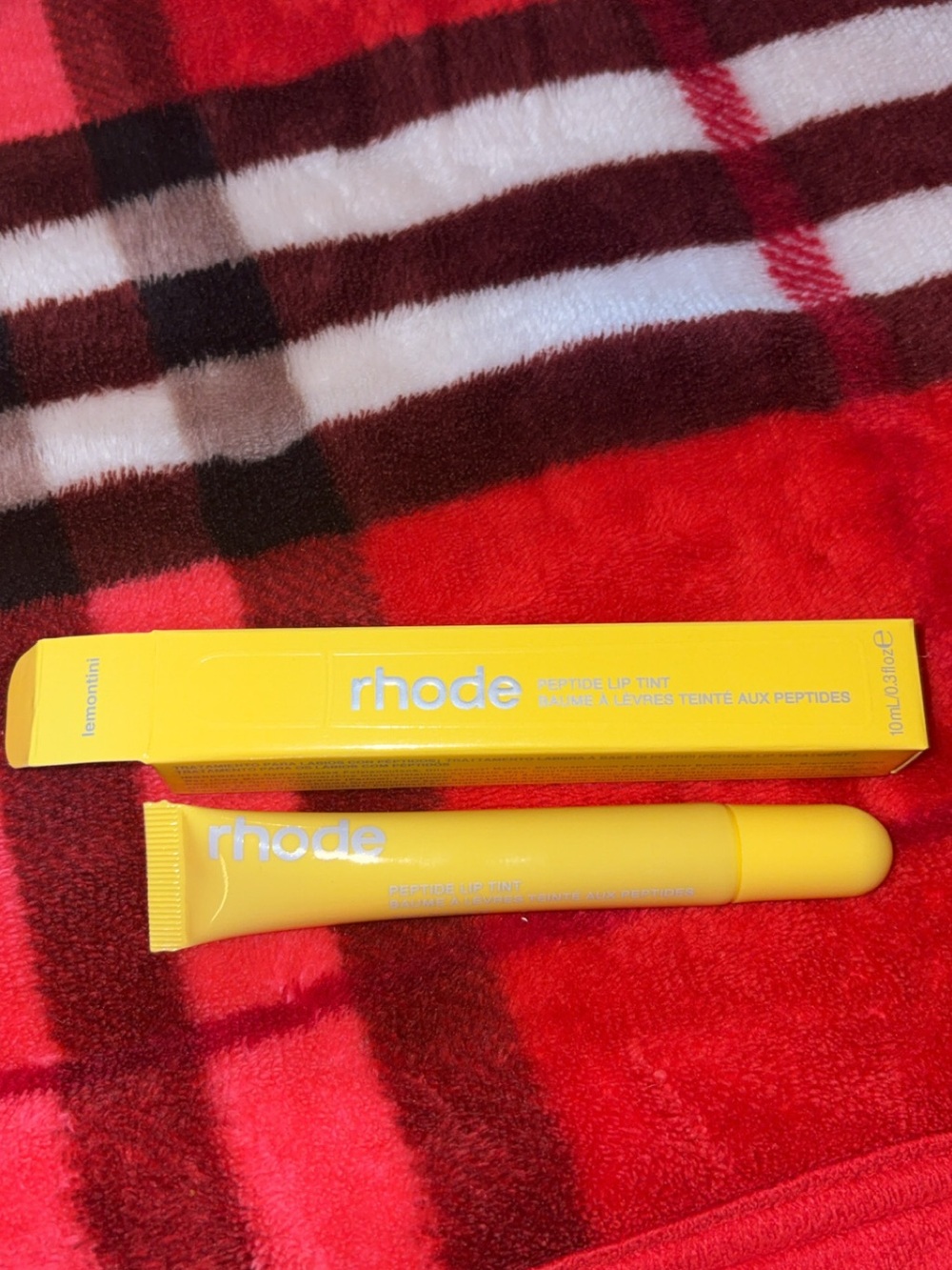rhode lemontin Peptide Lip Tint — Bright Yellow
